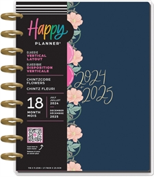 Happy Planner MEDIUM - Chintzcore Flowers (jul 2024-dec 2025)