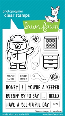 Lawn Fawn Clear Stamp Set - You're a Keeper