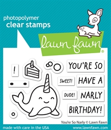 Lawn Fawn Clear Stamp Set - You're so Narly