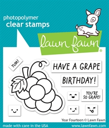 Lawn Fawn Clear Stamp Set - Year Fourteen (Grapes)