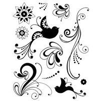 Clearstamp - Bird Flourishes