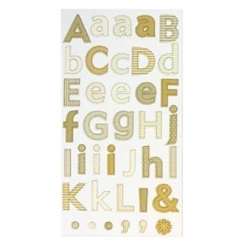 Alfabet Chipboard Stickers - Love