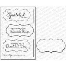 Die-namics Die & Stamp Set - Framed Greetings