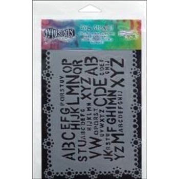 Dylusion Stencil (Mask) - Letter Jumble