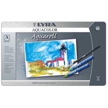 Lyra Aquacolor - 24 stk. i Metal�ske