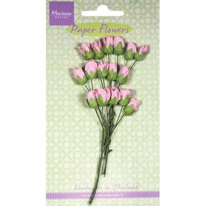 Marianne Design Paper Flowers - Rosebuds / Light Pink