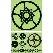 Cling Stamp - Gear Kit Background