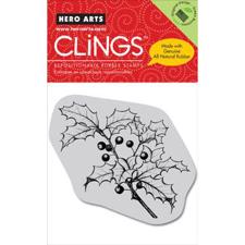 Cling Stamp - Classic Holly
