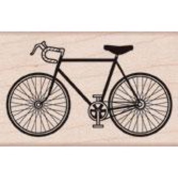 Wood Stamp - Road Bike