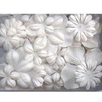 Paper Flowers - White