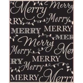 Wood Stamp - Merry Background