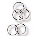 Book Rings - S�lvfarvet 1�" - 24 stk.