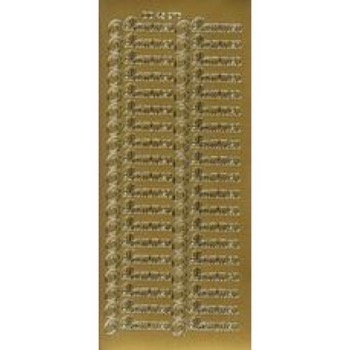 Stickers - Velkommen - Guld