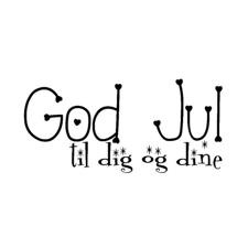 Clearstamp - God jul til dig og dine