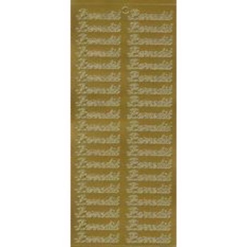 Stickers - Barned�b - Guld