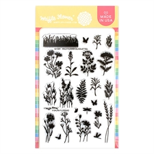 Waffle Flower Clear Stamp - Wild Flower Silhouettes