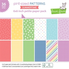 Lawn Fawn Paper Pad 6x6" - Pint-sized Patterns Summertime