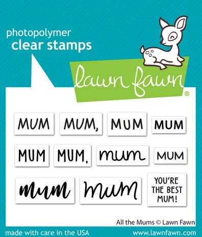 Lawn Fawn Clear Stamp Set - All the Mums
